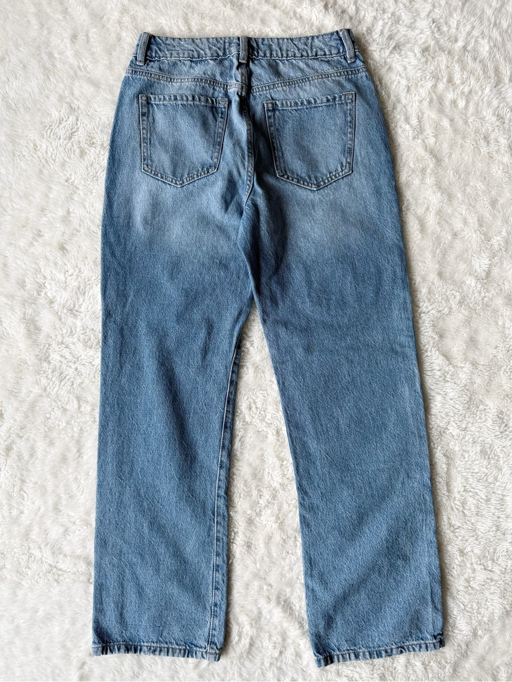 Garage Woman Blue 90s Straight Carpenter Utility Jeans US28 Grunge Y2K 90s - Picture 3 of 8